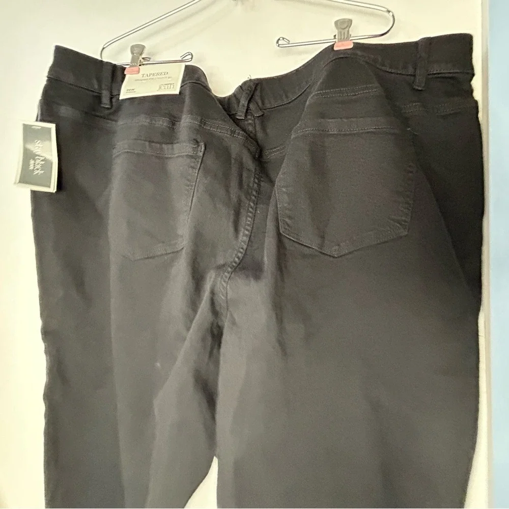 CJ Banks Signature Slimming Tapered Mid Rise Black Jeans 24W‎ NWT - Picture 11 of 14